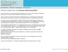 Tablet Screenshot of kaemper-marketing.com